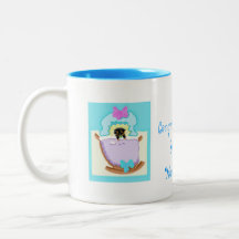Votre nouveau chiot, bleu mug