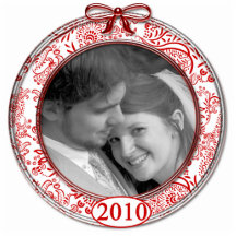 Votre ornement 2010 de Noël de photo Découpages En Acrylique