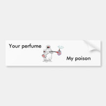 Votre parfum, mon pare-chocs de poison autocollants pour voiture