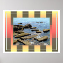 Votre photo dans un cadre d'art de bruit affiche