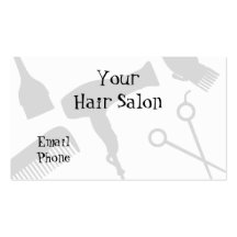 Votre salon de coiffure cartes de visite personnelles