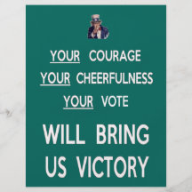 Votre vote nous apportera la victoire prospectus personnalisés