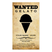 voulu : gelato modèles de cartes de visite