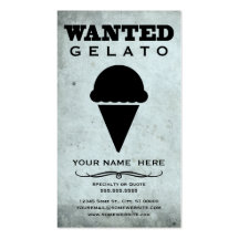 voulu : gelato modèles de cartes de visite