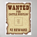 Voulu pour l'affiche de Rustlin de bétail