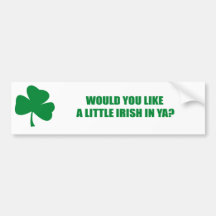 VOUS AIMENT IRLANDAIS DANS YA ? AUTOCOLLANTS POUR VOITURE