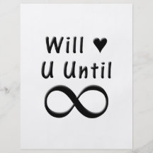 Vous aimera jusqu'à l'infini prospectus personnalisés