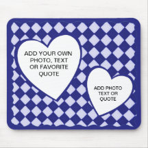 VOUS AJOUTEZ PHOTO-BLUE ET DIAMOND-MOUSEPAD BLANC TAPIS DE SOURIS