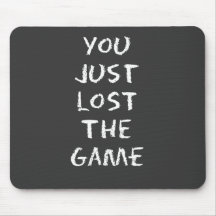 Vous avez juste perdu le jeu tapis de souris