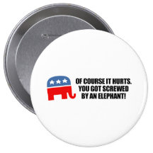 Vous avez obtenu vissés par un éléphant badges avec agrafe