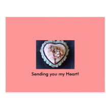 Vous envoyant mon coeur ! cartes postales