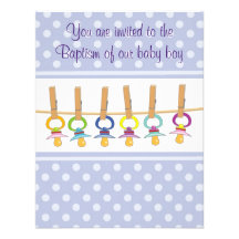 Vous êtes invités au baptême de notre nouveau bébé faire-part