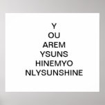 Vous êtes mon soleil affiches