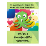 Vous êtes un Monstre-iffic Valentine Cartes Postales