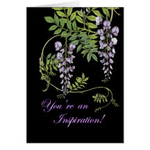 Vous êtes une carte de fleurs d'inspiration