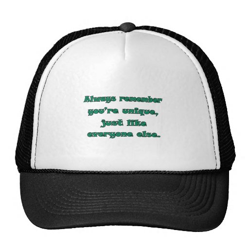 Vous êtes uniques casquette