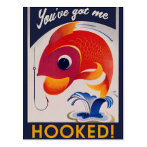 Vous m'avez VOUS ÊTES ACCROCHÉS Cartes Postales