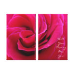 Vous m'épouserez ! Oui ! mariages roses de priints Impression Sur Toile