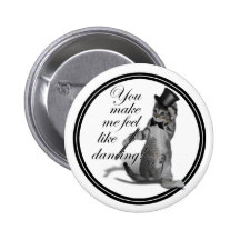 Vous m'incitez à me sentir comme la danse ! Chat d Pin's Avec Agrafe