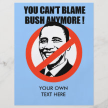 Vous ne pouvez blâmer Bush plus Tract Personnalisé
