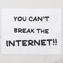 Vous ne pouvez pas casser l'Internet Prospectus En Couleur