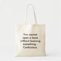 Vous ne pouvez pas ouvrir un livre sans apprendre  sac