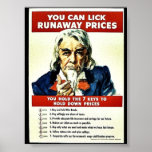 Vous pouvez lécher des prix d'emballement posters