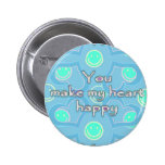 vous rendez mon coeur heureux pin's avec agrafe