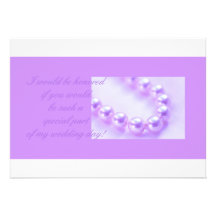 vous serez ma demoiselle d'honneur - perles sur le cartons d'invitation