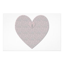 Vous tenez la clé sur mon coeur mon amour ! Papete Papier À Lettre Personnalisé