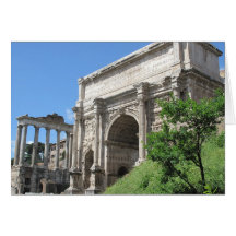 Voûte romaine de forum de Titus - Rome, Italie Carte De Vœux