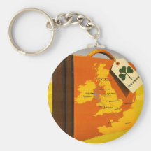Voyage à l'affiche Keychain de l'Irlande Porte-clé