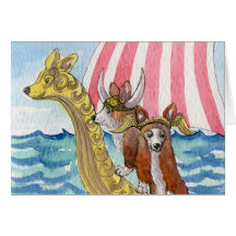 Voyage de fève - le corgi Vikings, apprécie votre 