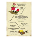 Voyage de pirate invitation personnalisable