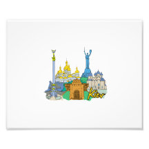 voyage graphique design.png de ville de Kiev Tirage Photo