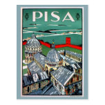 Voyage italien de Pise des années 1920 vintages Carte Postale