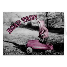 Voyage par la route ! carte - rose indien w/templa