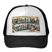 Voyage vintage de canyon grand casquette de camionneur
