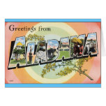 Voyage vintage de l'Alabama - Alabama Cartes De Vœux