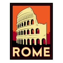 voyage vintage de l'Europe de Colisé de Rome Itali cartes postales