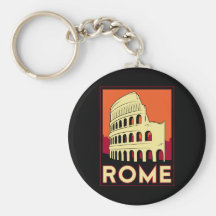 voyage vintage de l'Europe de Colisé de Rome Itali Porte-clés