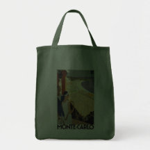 Voyage vintage de Monte Carlo Monaco Sac Fourre-tout