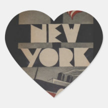 Voyage vintage de New York Autocollants