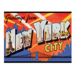 Voyage vintage de New York City Carte Postale