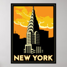 voyage vintage de New York Etats-Unis Etats-Unis r Posters
