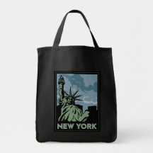 voyage vintage de New York Etats-Unis Etats-Unis r Sac En Toile
