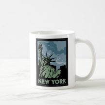 voyage vintage de New York Etats-Unis Etats-Unis r Mug