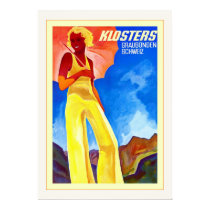 Voyage vintage de Suisse de ~ de Klosters posters