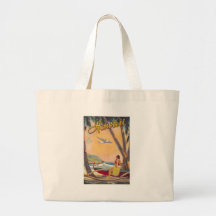 Voyage vintage d'Hawaï Sacs En Toile