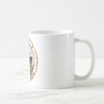 Voyage vintage par art d'étiquette de bateau tasse
